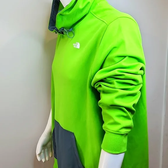 THE NORTH FACE SWEATSHIRT WITH HOODIE, LIME GREEN, EXTRA EXTRA LARGE,XXL - Picture 2 of 12